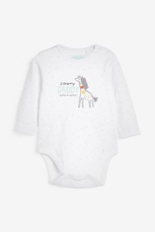 Daddy Giraffe Family Baby Long Sleeve Baby Bodysuit (0-2yrs) (246228) | R91 - R110