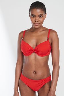 Red Wired Padded Plunge Top Shaping Bikini Top (246367) | 10 €