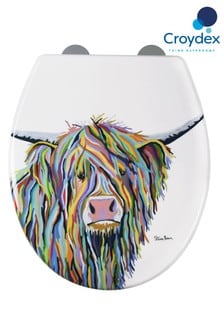 Croydex Multi Angus Highland Cow Toilet Seat (246624) | ₪ 233