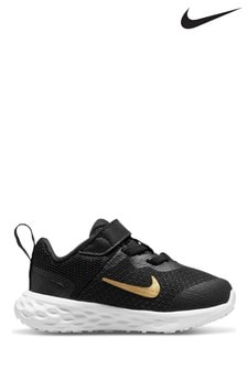 Czarny/Złoty - Niemowlęce buty sportowe Nike Revolution 6 (246726) | 157 zł