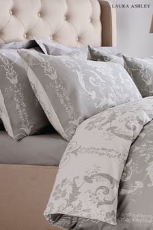 Laura Ashley Dove Grey 200 Thread Count Set of 2 Josette Pillowcases (246727) | €27