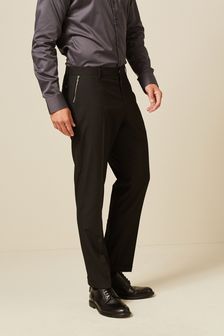 Black Slim Zip Trousers (248180) | €27