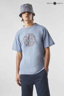 Blau - Pretty Green Mystic T-Shirt mit Paisley-Logo (248608) | 78 €