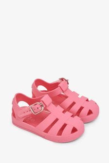 JoJo Maman Bébé Pink Kids' Jelly Sandals (249567) | €16
