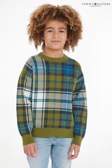 Tommy Hilfiger Kids Green Tartan Sweater (250547) | €110 - €126