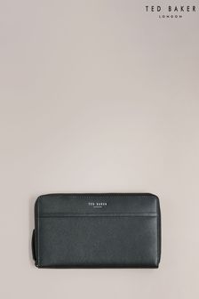 Ted Baker Black Saffiano Leather Samuels Wallet (250669) | LEI 418