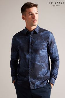 Ted Baker Blue Goxhill Tree Print Shirt (250724) | AED598
