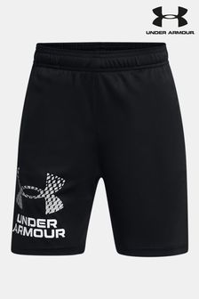 Negru - Pantaloni scurți tehnici cu logo Under Armour (251139) | 107 LEI