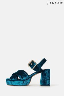 Jigsaw Blue Savanna Platform Sandals (251148) | $300