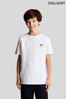 أبيض - تي شيرت بحافة رقبة مستديرة من الأساسيات للأولاد من Lyle & Scott (251201) | 100 د.إ - 122 د.إ