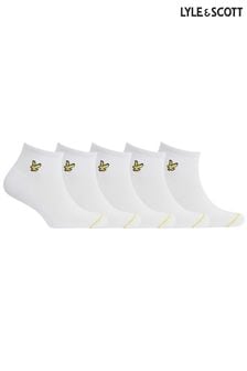 Lyle & Scott White Socks Five Pack