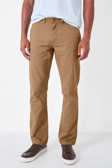 Crew Clothing Company Tan Vintage Tailored Chinos (251427) | ₪ 303
