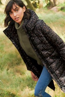 Animal Print Recycled Padded Coat (251626) | $72
