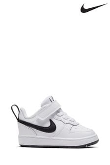 Nike White/Black Court Borough Low Infant Trainers (252444) | €38