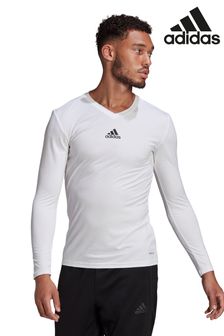 adidas White Football Teamwear Base Layer Long Sleeve Top (253721) | ₪ 101