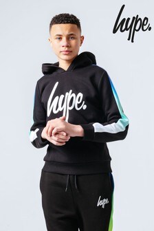 Hype. Blue/Green Fade Sleeve Panel Hoodie