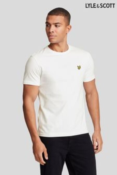 أبيض - تي شيرت برقبة واسعة من Lyle & Scott (254721) | 14 ر.ع