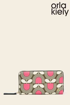 Orla Kiely Pink Forget Me Not Wallet (255074) | $180