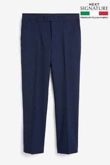 Bright Blue Tailored Fit Signature Puppytooth Suit: Trousers (255159) | €76