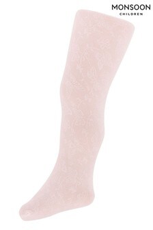 Collants Monsoon roses pour bébé motif papillon
