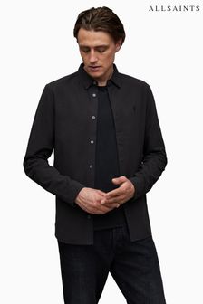 AllSaints Black Lovell Long Sleeve Shirt (257698) | €154