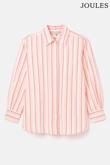 Joules Amilla Pink/White Cotton Shirt (258371) | $86