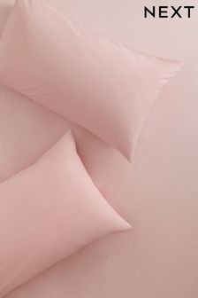 Set of 2 Pink Easy Care Polycotton Pillowcases (258469) | 7 € - 9 €