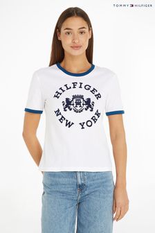 Tommy Hilfiger Varsity-T-Shirt mit Logo, Weiß (259291) | 50 €