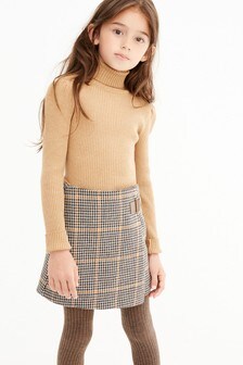 Tan Knitted Roll Neck Top (3-16yrs) (259313) | $19 - $27