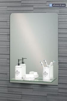 Showerdrape Rochester Rectangular Bathroom Mirror With Shelf (259979) | 261 SAR