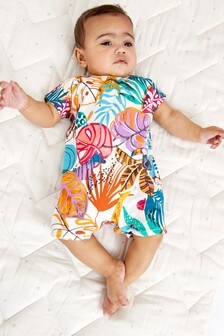 Barboteuse style t-shirt à imprimé simple (0 mois - 3 ans)