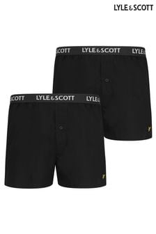 Lyle & Scott Woven Boxer Shorts Two Pack (260108) | OMR16