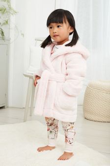  (260800) | NT$580 - NT$1,070 粉色 - 柔軟質感抓絨浴袍 (9個月至12歲)