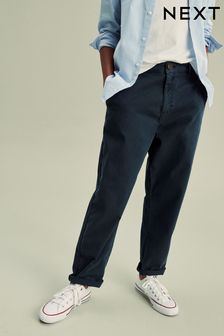 Navy Blue Loose Fit Chino Trousers (3-16yrs) (260964) | HK$105 - HK$148