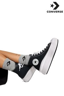 أسود - حذاء رياضي برقبة عالية من الأمام من Converse (261484) | 39 ر.ع