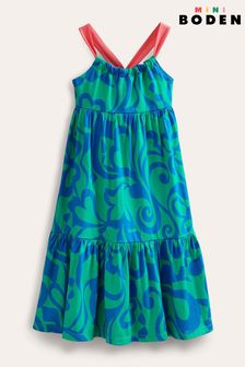Zielony - Kaskadowa sukienka Boden z dżerseju z nadrukiem (261578) | 162 zł - 186 zł