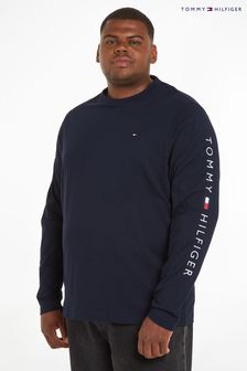 Tommy Hilfiger Blue Big & Tall Long Sleeve T-Shirt (261989) | $121