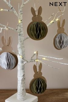 Set of 4 Multi Easter Paper Baubles (262413) | CA$15