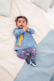 T-Shirt, Leggings And Headband Set (0mths-3yrs)