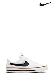Nike White/Black Court Legacy Junior Trainers (262503) | 15,840 Ft