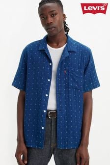 Levi's® Grid Indigo Double Cloth Sunset Camp Shirt (262655) | $80