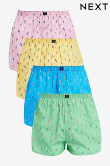 Bright Parrot 4 pack Woven Pure Cotton Boxers (262768) | $43
