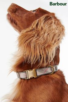 Barbour® Pink Reflective Tartan Dog Collar (263433) | $77