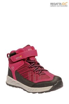 Розовый - Детские водонепроницаемые ботинки средней высоты Regatta Smaris V (263434) | €41