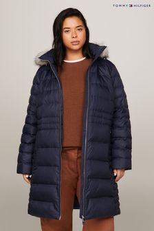 Tommy Hilfiger Blue Curve Tyra Down Coat
