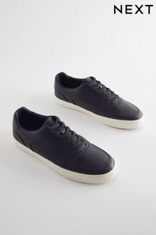 Navy Blue - Lace Up Low Trainers (263645) | kr520