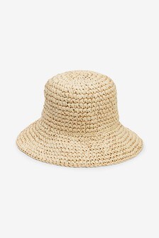 Neutral Bucket Straw Hat (263681) | ₪ 45