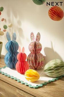 Set of 5 Multi Easter Paper Decorations