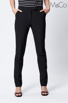 Pantalon M&Co coupe fuselée noir