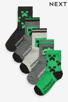Minecraft Creeper - License Socks 5 Pack (264437) | BGN32 - BGN37